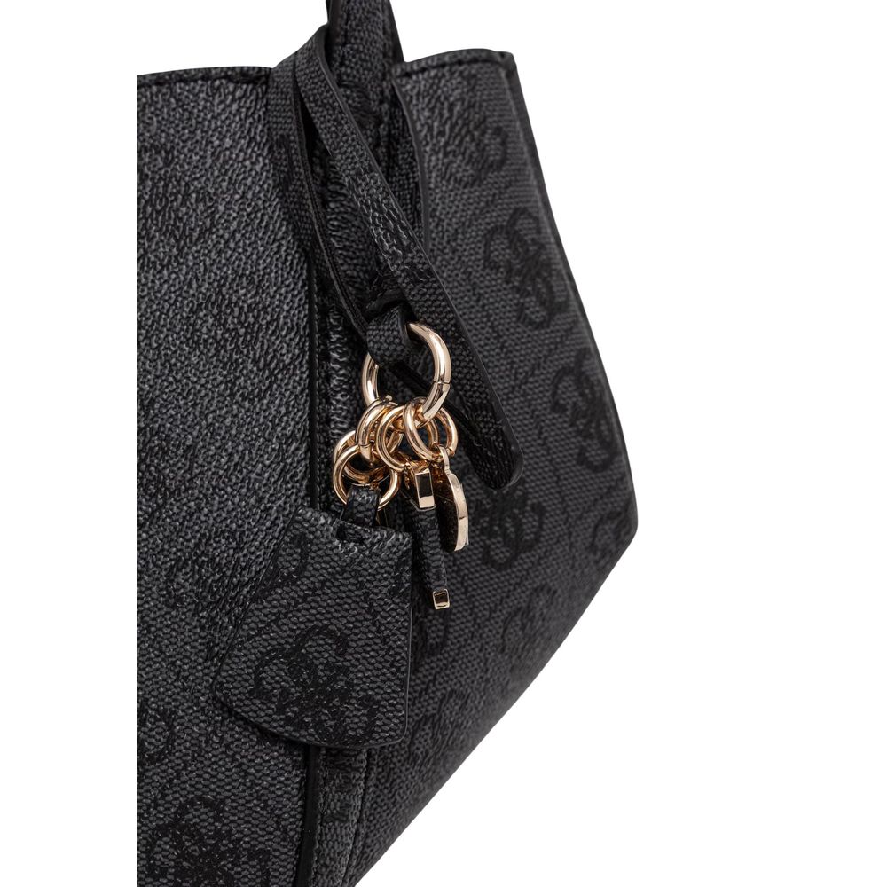 Guess Coleen Coal Logo Satchel Bag