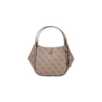 Guess Coleen Latte Logo Satchel Bag