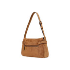 Guess Ella Cognac Suede-Effect Shoulder Bag
