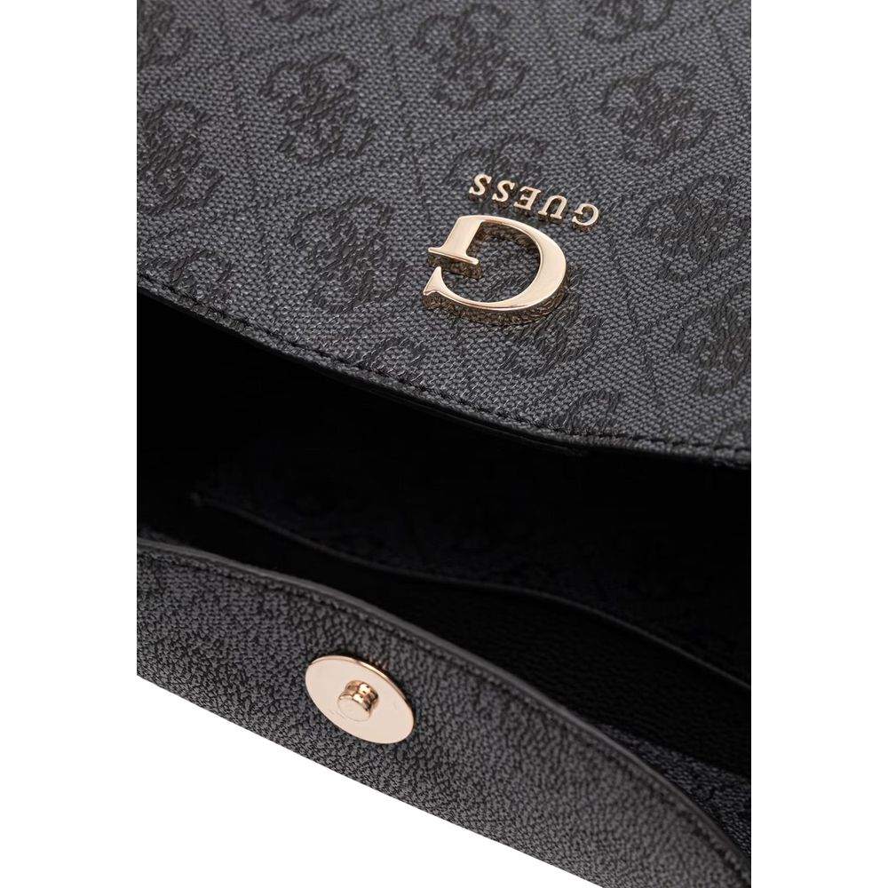 Guess Coleen Coal Logo Satchel Bag