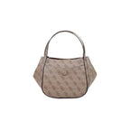 Guess Coleen Latte Logo Satchel Bag