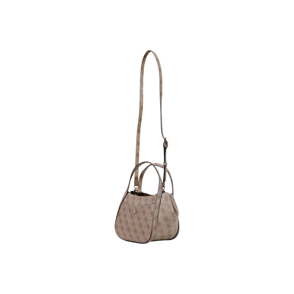 Guess Coleen Latte Logo Satchel Bag