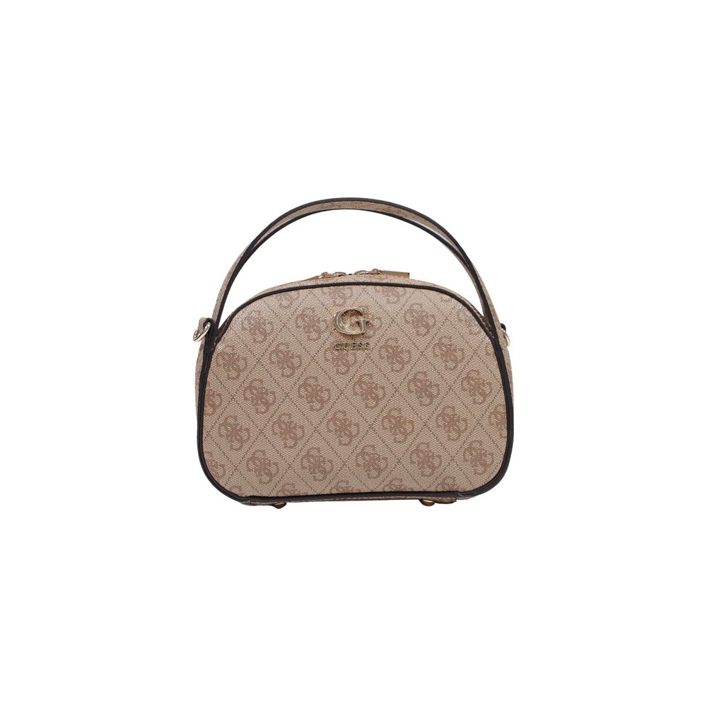 Guess Coleen Logo Latte Logo Crossbody Bag