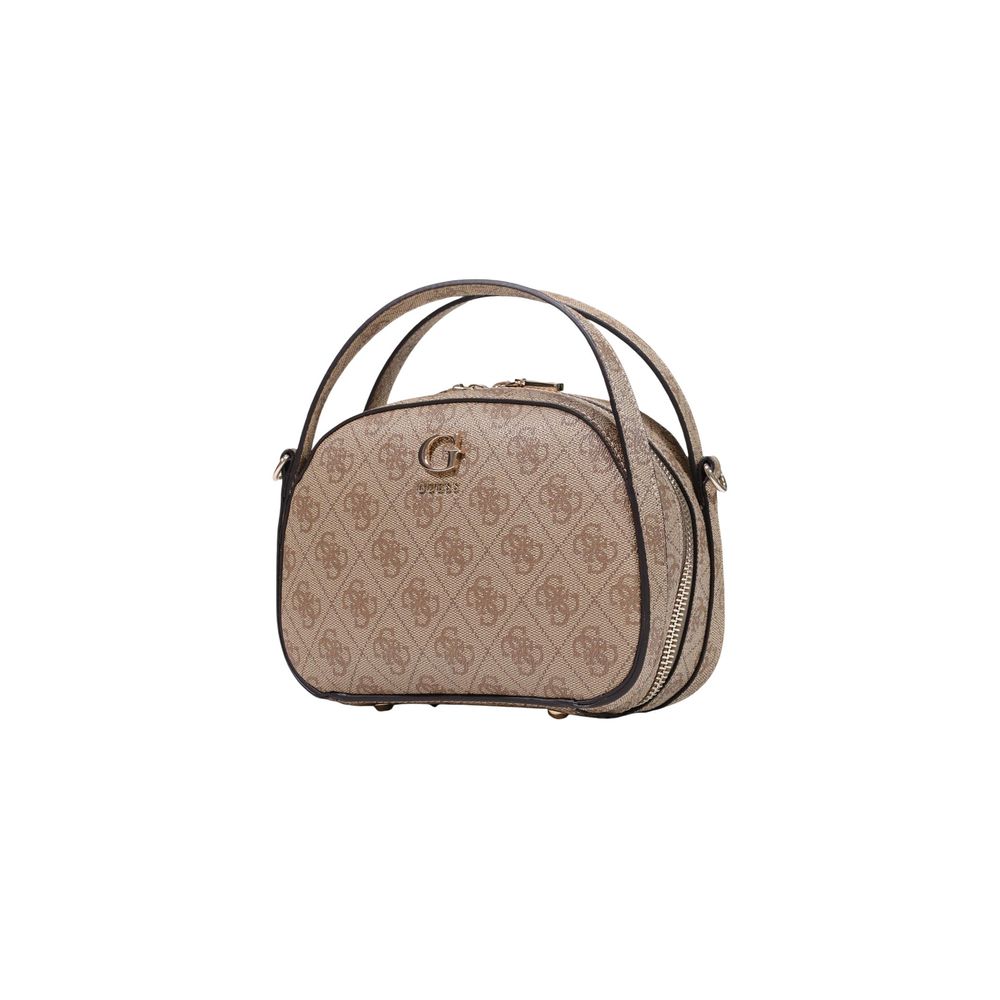 Guess Coleen Logo Latte Logo Crossbody Bag