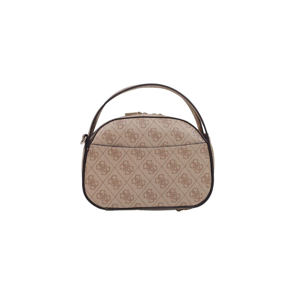 Guess Coleen Logo Latte Logo Crossbody Bag