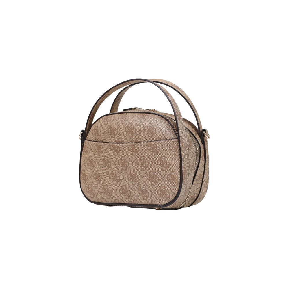 Guess Coleen Logo Latte Logo Crossbody Bag