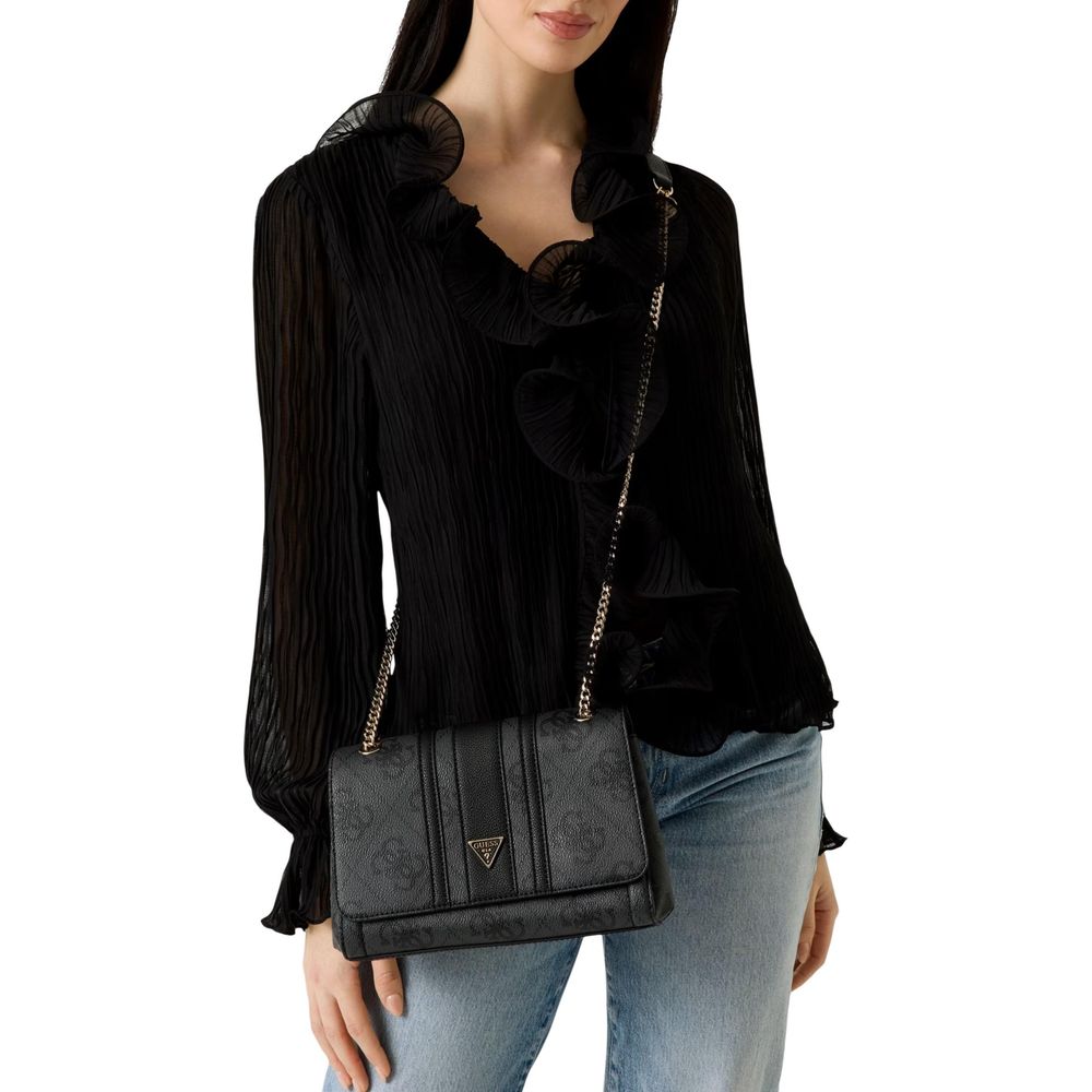 Guess Noelle Logo Dark Grey Crossbody Bag