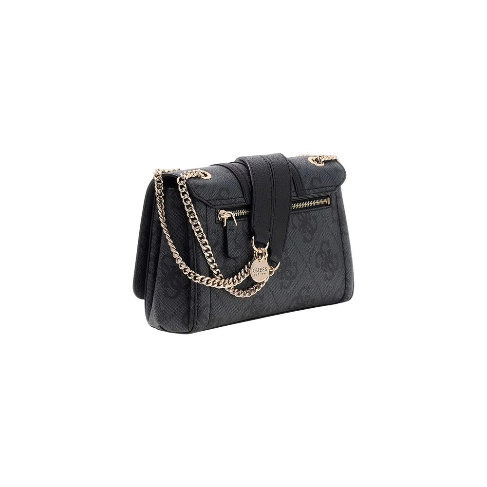 Guess Noelle Logo Dark Grey Crossbody Bag