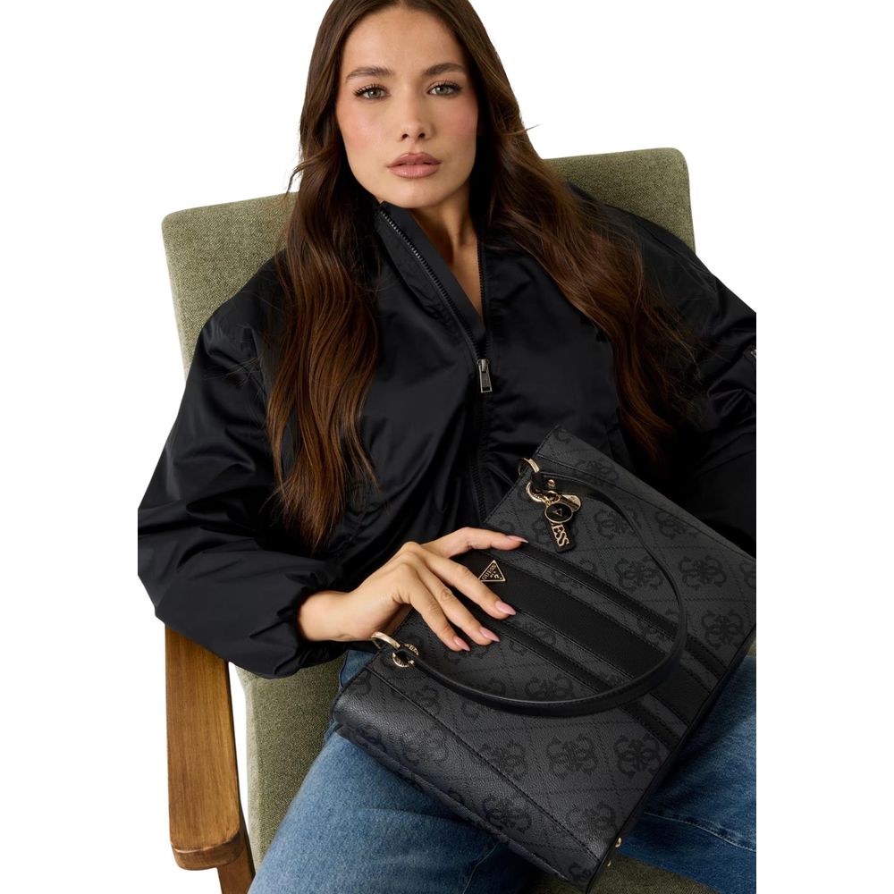 Guess Noelle Coal Logo Shopper Tote Bag