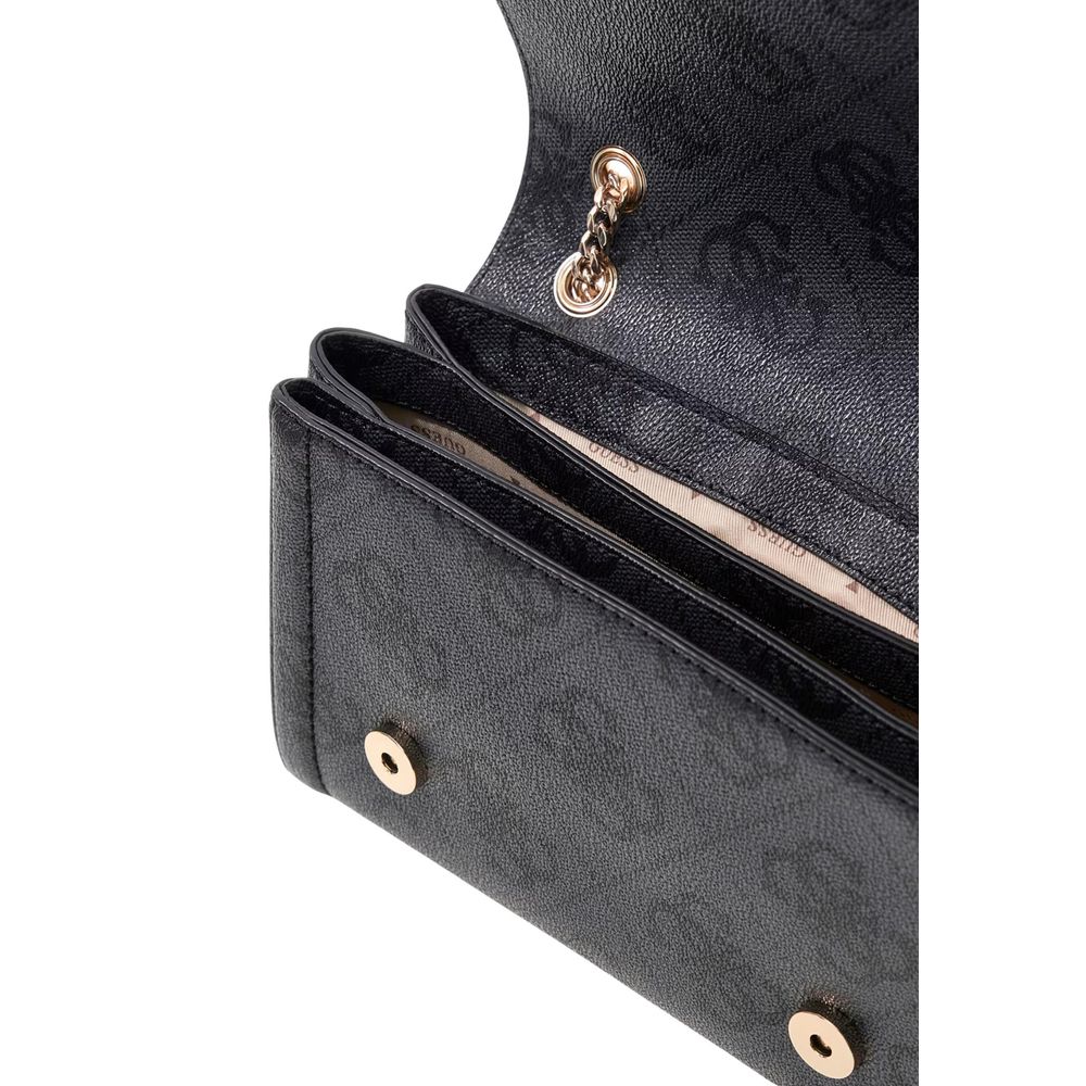 Guess Noelle Logo Dark Grey Crossbody Bag