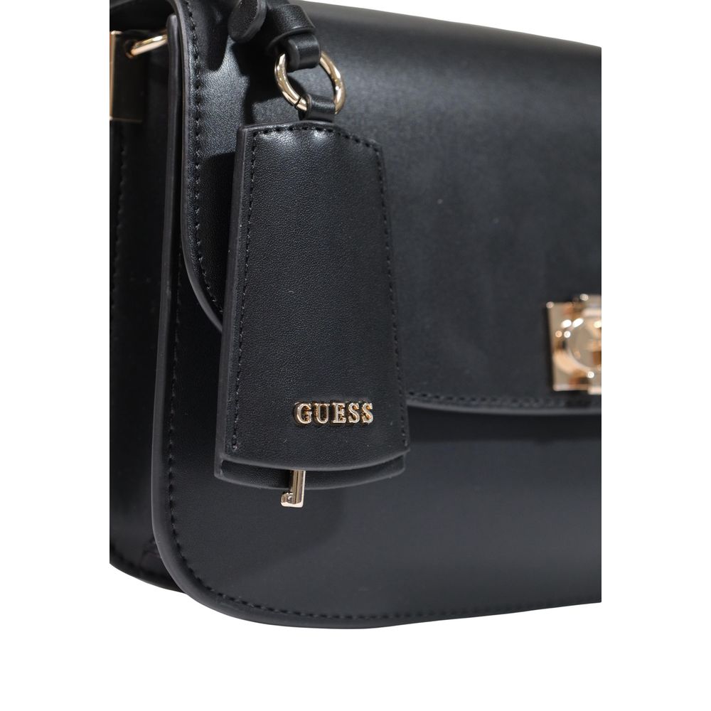 Guess Amorette Black Convertible Crossbody Handbag