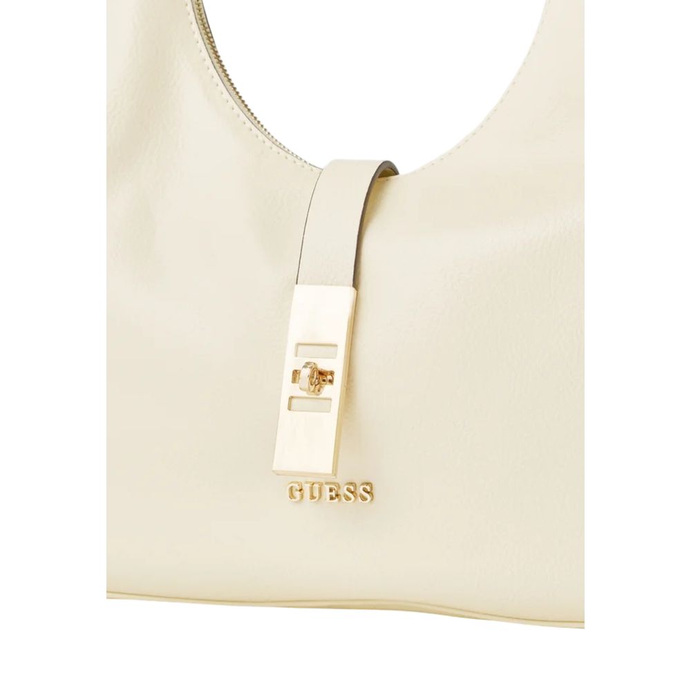 Guess Brooke Cream Hobo Shoulder Bag