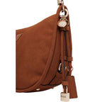 Guess Danya Cognac Suede Shoulder Bag