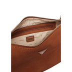 Guess Danya Cognac Suede Shoulder Bag