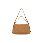 Guess Devon Cognac Suede-Effect Large Shoulder Bag