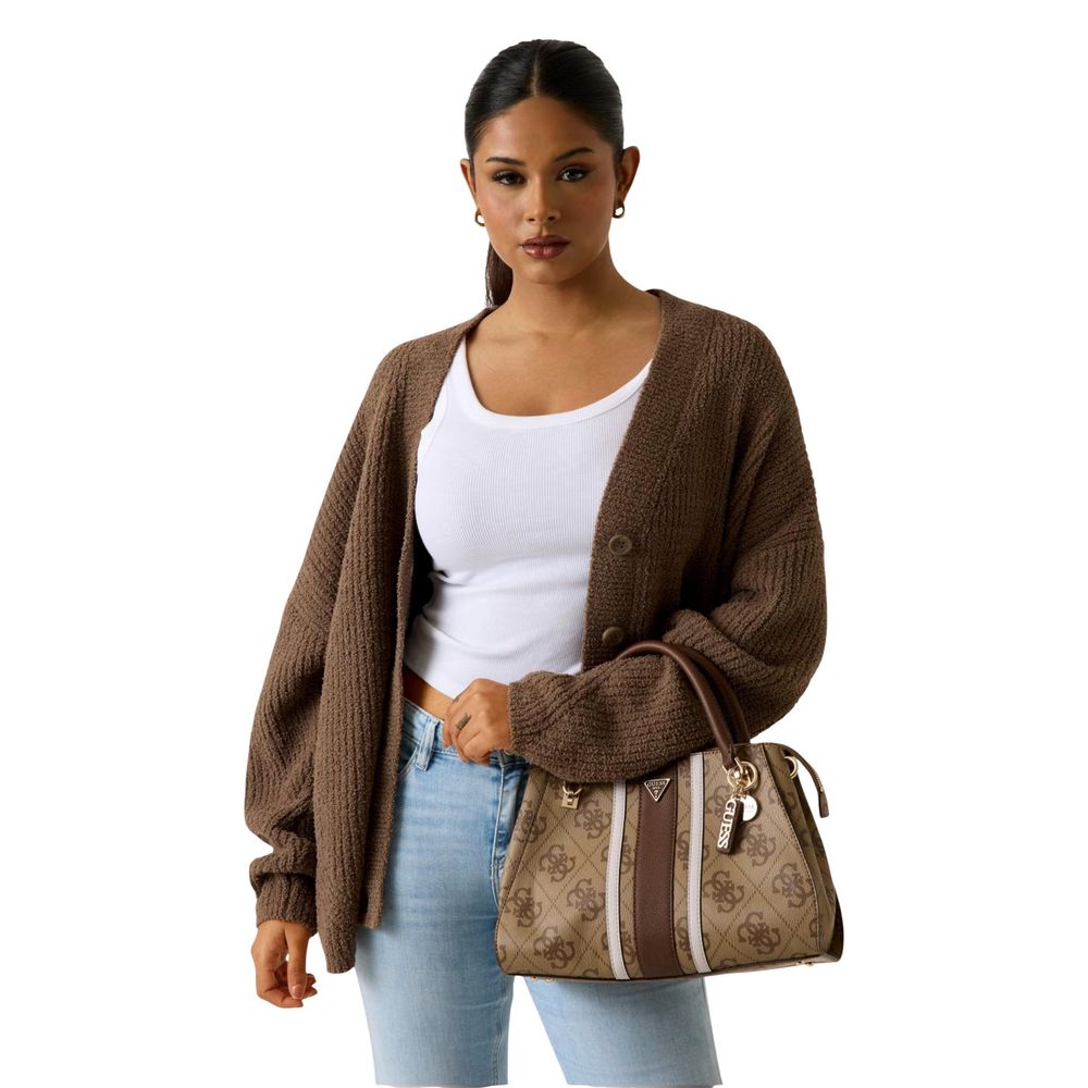 Guess Noelle Latte Logo Handbag