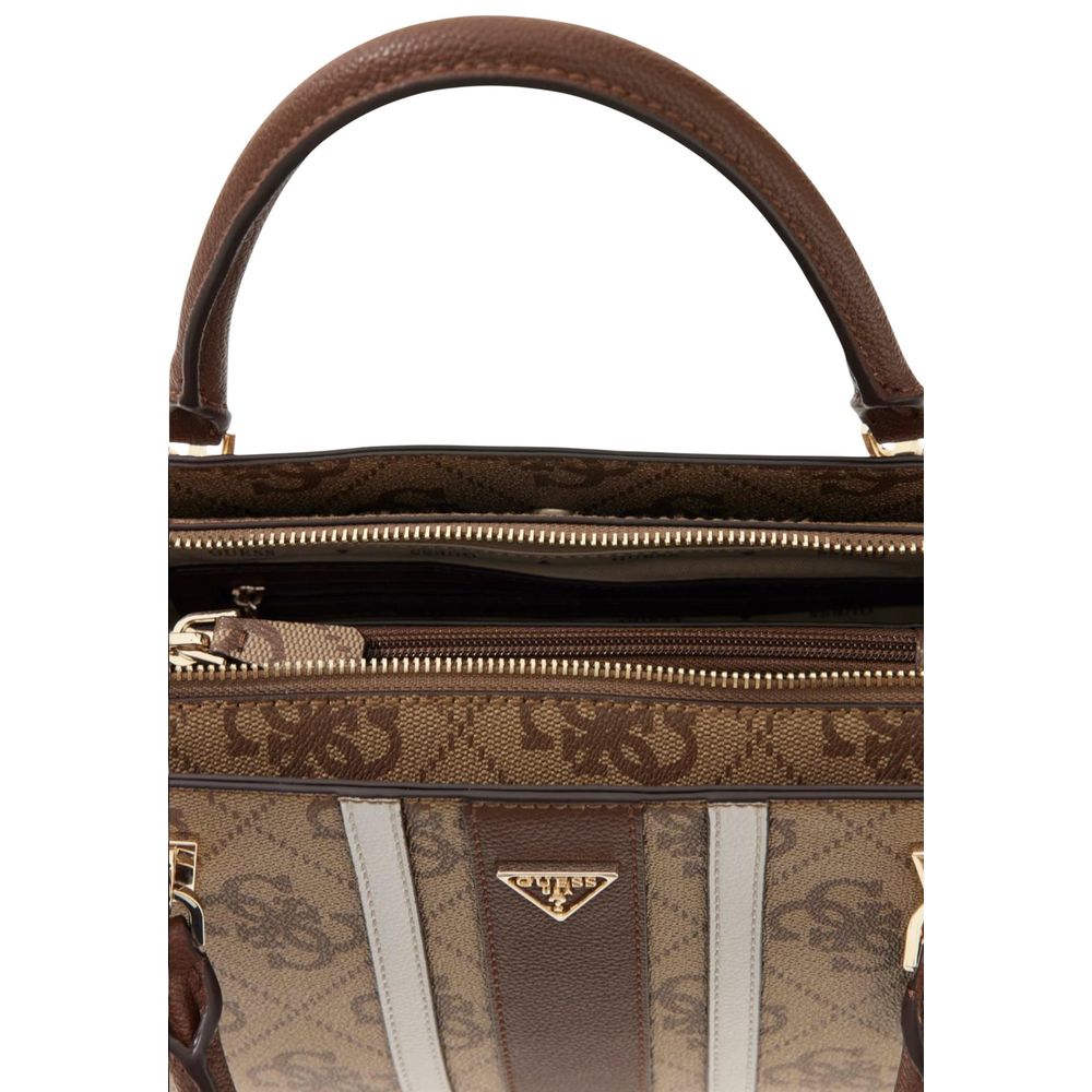 Guess Noelle Latte Logo Handbag