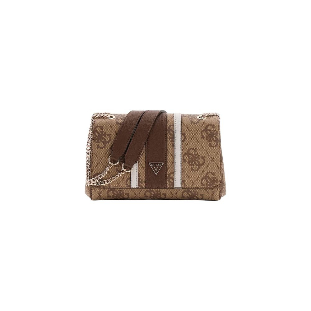 Guess Noelle Latte Logo Crossbody Bag