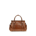 Miu Miu Palisander Glossy Leather Handbag