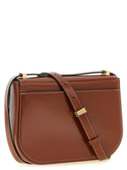 Ferragamo Double Gancini XS Dark Cognac Leather Crossbody Bag