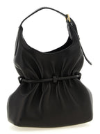 Balmain Sphynx Mini Smooth Leather Bag Black