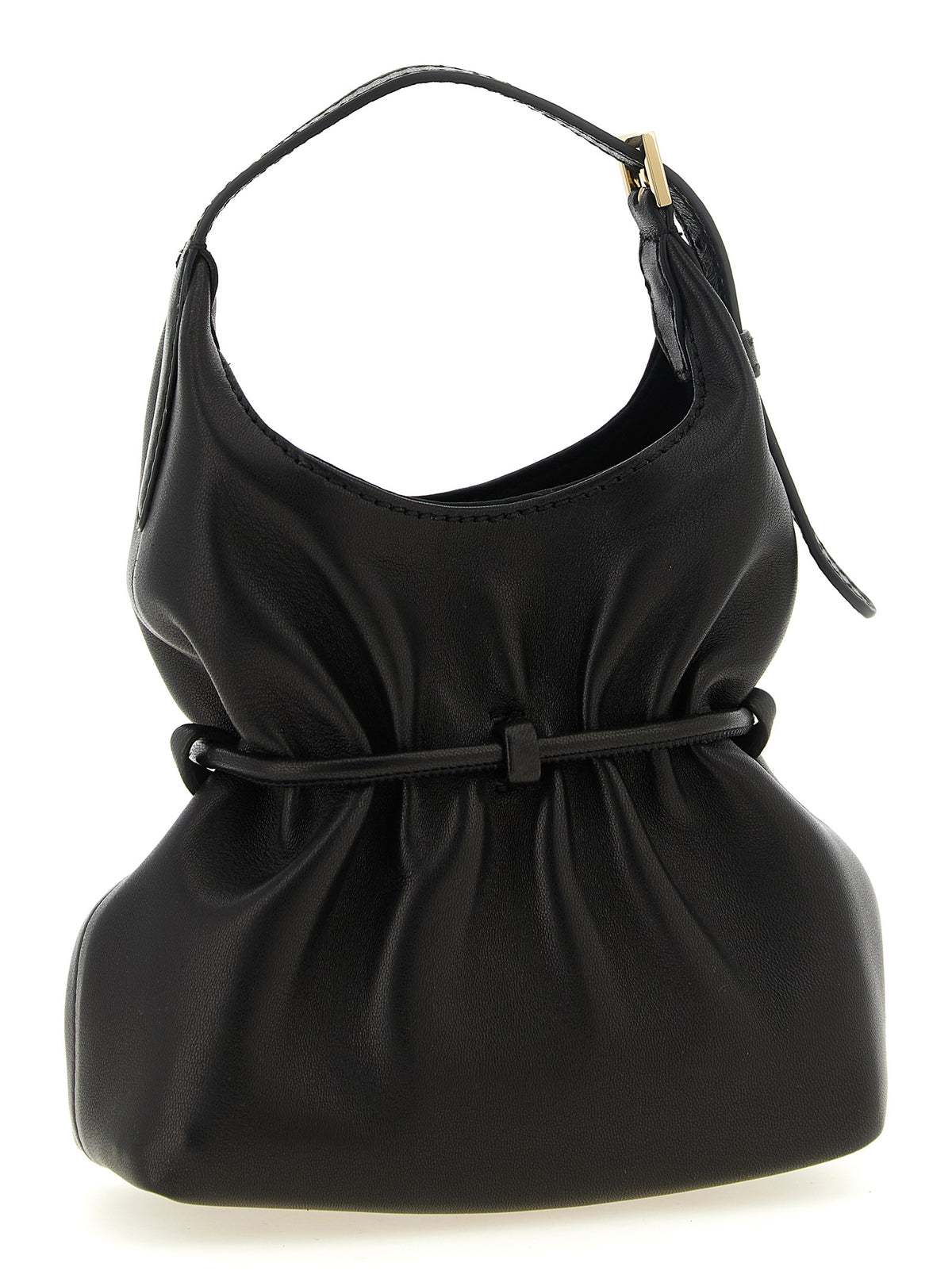 Balmain Sphynx Mini Smooth Leather Bag Black