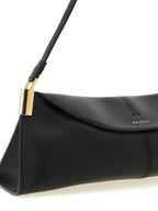 Balmain 64-83 Small Leather Shoulder Bag Black