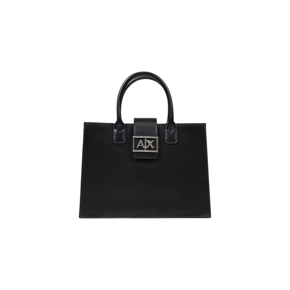 Armani Exchange Medium Structured Tote Bag Black