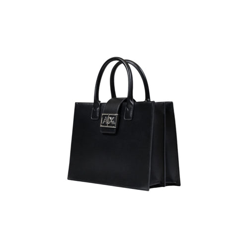 Armani Exchange Medium Structured Tote Bag Black