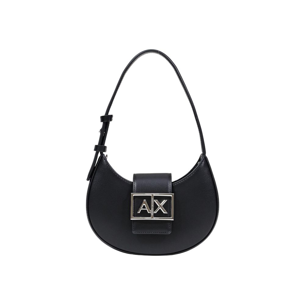 Armani Exchange Mini Coated Shoulder Bag Black