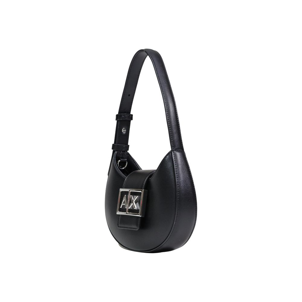 Armani Exchange Mini Coated Shoulder Bag Black