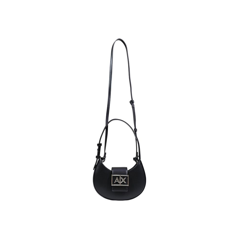 Armani Exchange Mini Coated Shoulder Bag Black