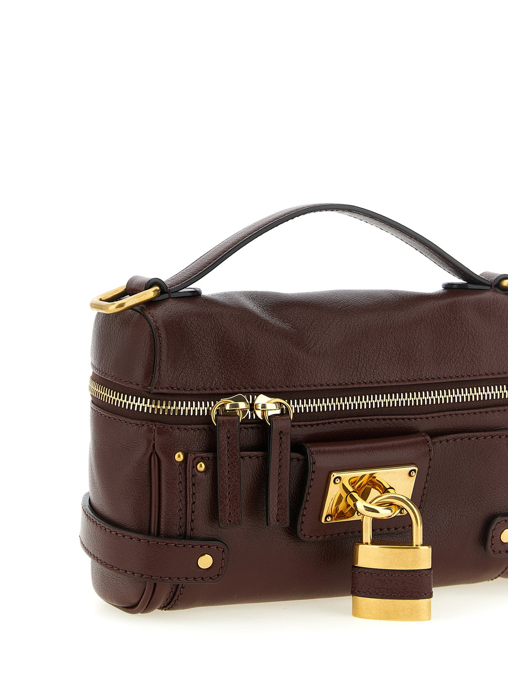 Chloé Paddington Vanity Buffalo Leather Bag Crafty Brown