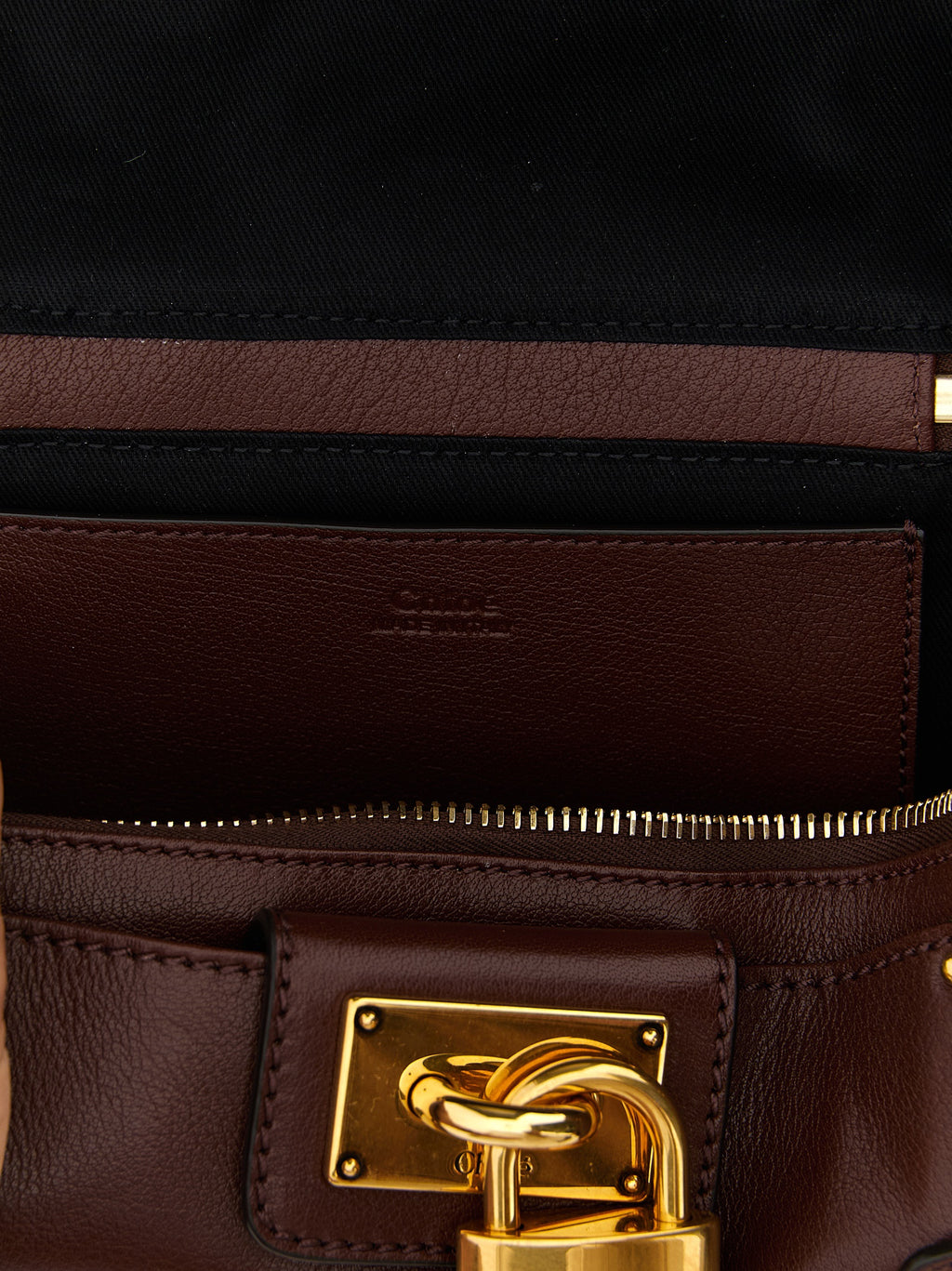 Chloé Paddington Vanity Buffalo Leather Bag Crafty Brown