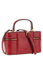 Pinko Vanity Soft Glossy Leather Crossbody Bag Red