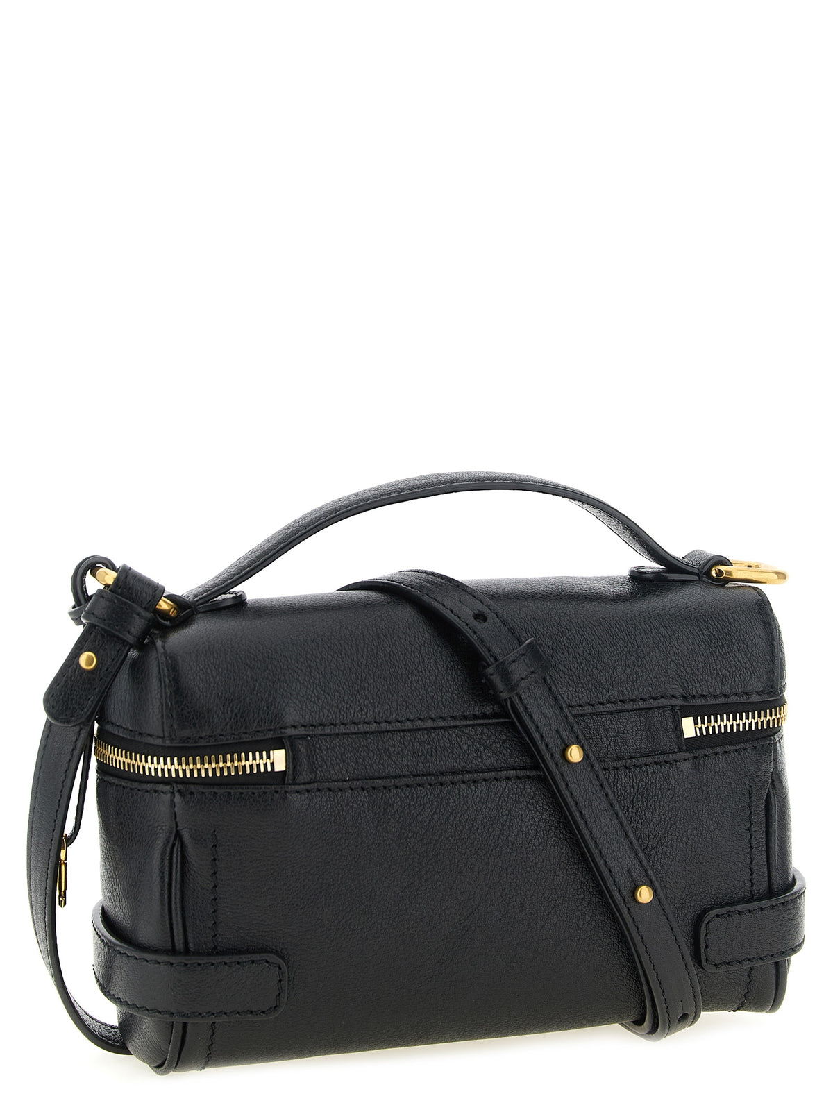 Chloé Paddington Vanity Buffalo Leather Bag Black