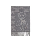 Max Mara Charme Cashmere Teddy Scarf Grey