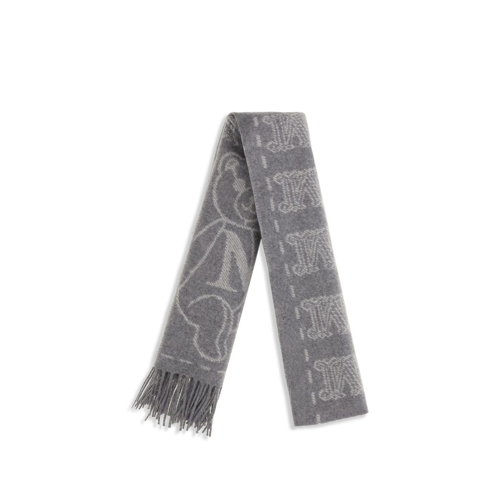 Max Mara Charme Cashmere Teddy Scarf Grey