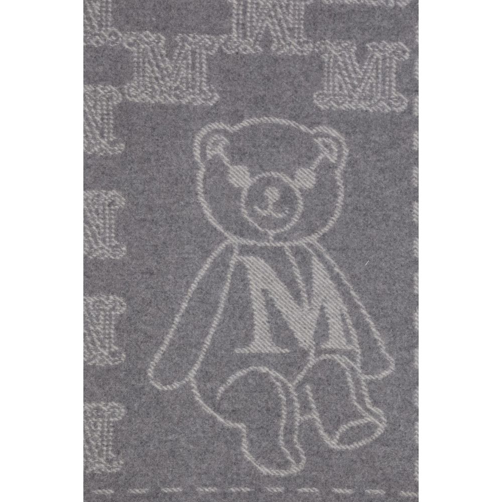 Max Mara Charme Cashmere Teddy Scarf Grey