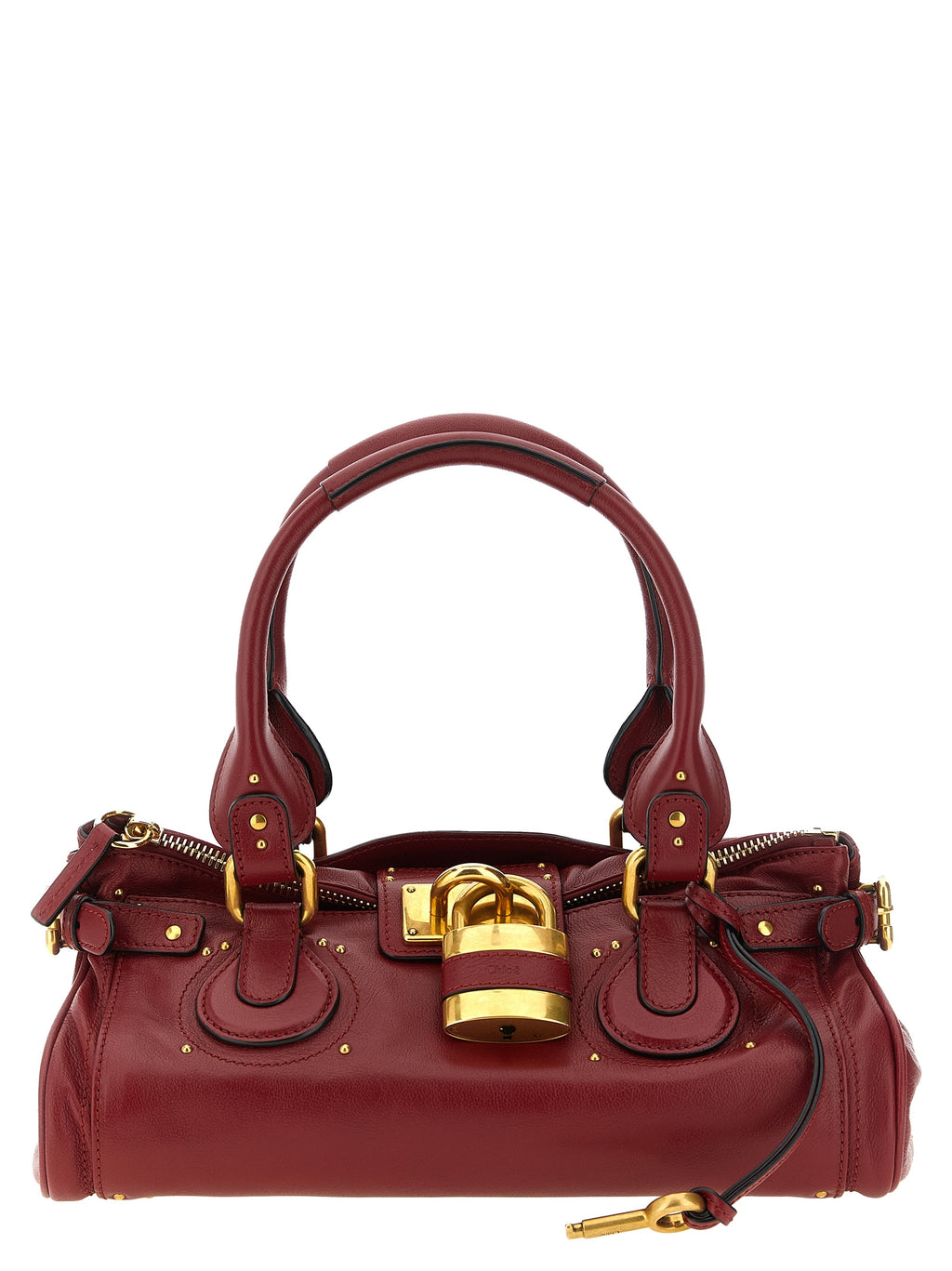 Chloé Paddington Buffalo Leather Bag Bordeaux