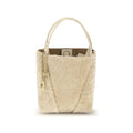 Chloé Small Spin Shearling Tote Bag Sweet Beige