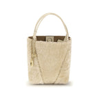 Chloé Small Spin Shearling Tote Bag Sweet Beige