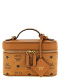 MCM Mini Aren Vanity Case in Visetos Cognac