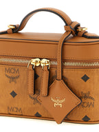 MCM Mini Aren Vanity Case in Visetos Cognac