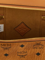 MCM Mini Aren Vanity Case in Visetos Cognac