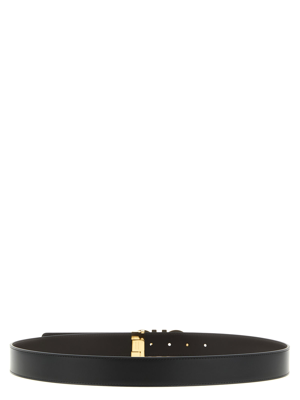 Ferragamo Reversible and Adjustable Gancini Belt Black Hickory