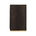 Gucci Reversible GG Wool Jacquard Scarf Camel & Leopard