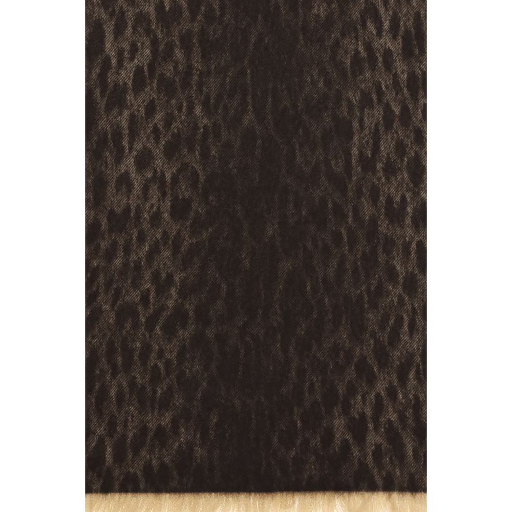 Gucci Reversible GG Wool Jacquard Scarf Camel & Leopard