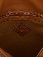 MCM Tracy VI Hobo Shoulder Bag in Visetos Cognac