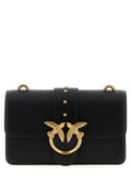 Pinko Love One Mini Leather Crossbody Bag Black